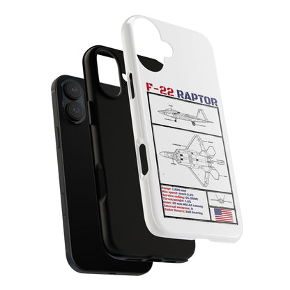 F-22 Raptor Schematic edition phone case (USAF Colour-Way)