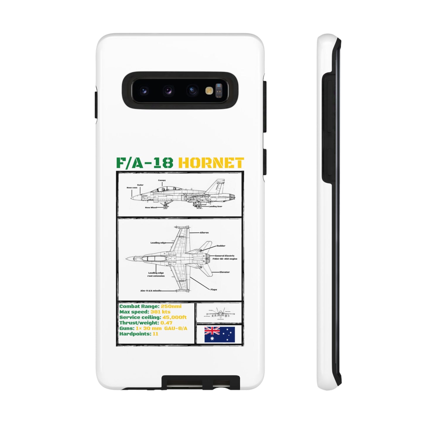 F/A-18 Hornet Schematic edition phone case (RAAF Colour-Way)