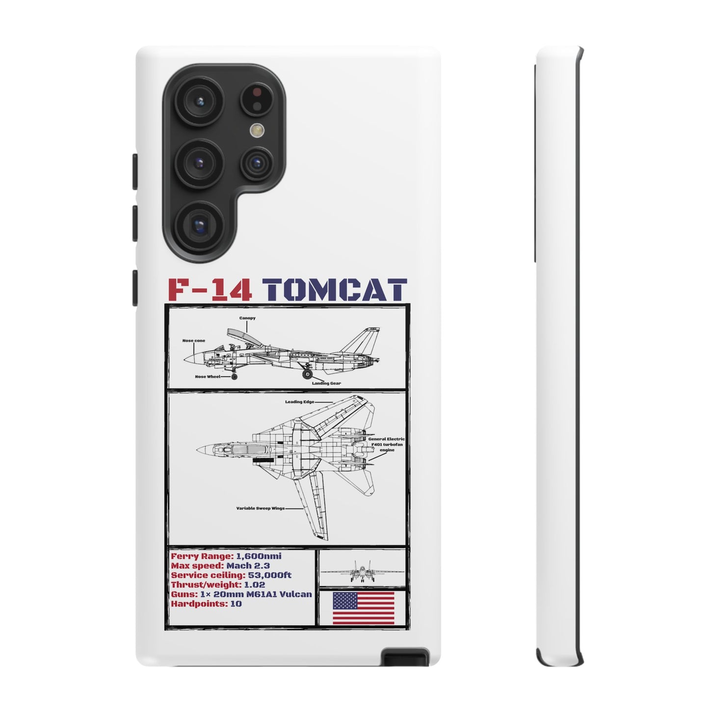 F-14 Tomcat Schematic edition phone case