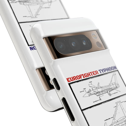 Eurofighter typhoon Schematic edition phone case (RAF Colour-Way)