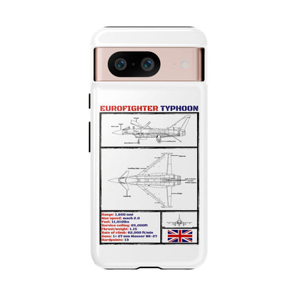 Eurofighter typhoon Schematic edition phone case (RAF Colour-Way)
