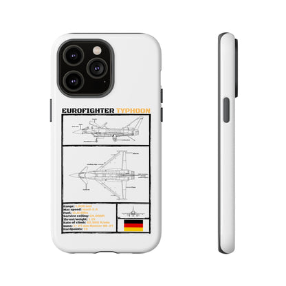 Eurofighter typhoon Schematic edition phone case (Luftwaffe Colour-Way)