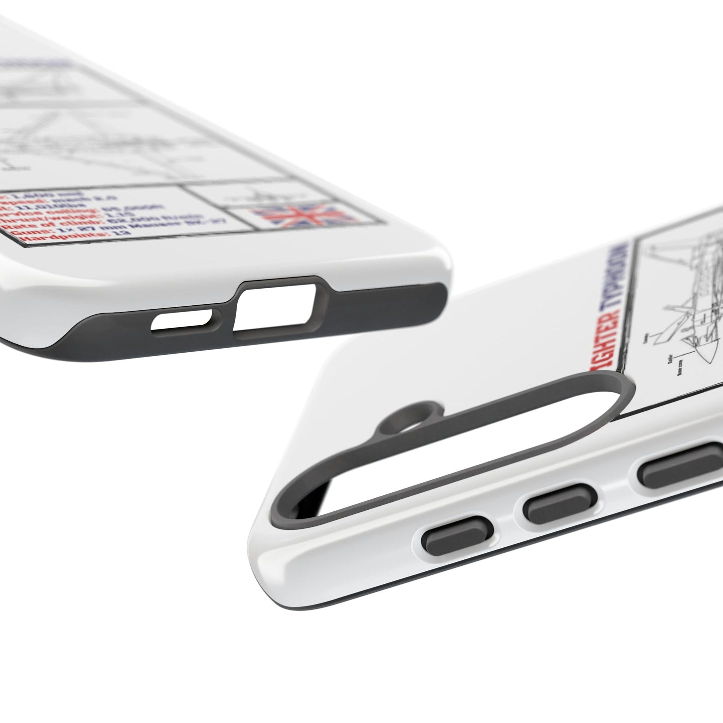 Eurofighter typhoon Schematic edition phone case (RAF Colour-Way)
