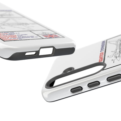 Eurofighter typhoon Schematic edition phone case (RAF Colour-Way)