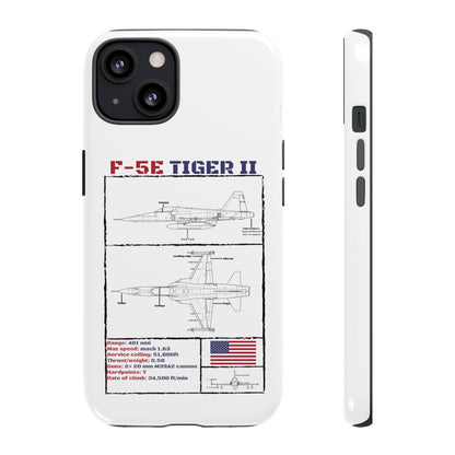 F-5E Schematic Durable Phone Case (USAF colour-ways)