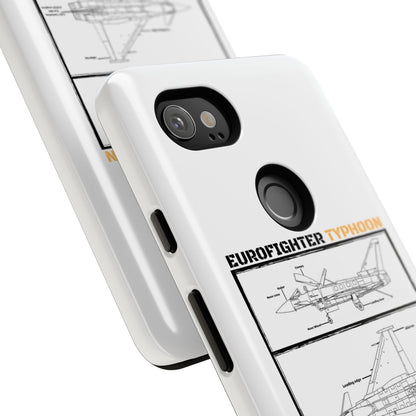 Eurofighter typhoon Schematic edition phone case (Luftwaffe Colour-Way)