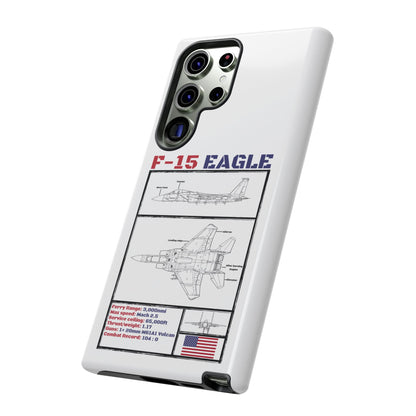 F-15 Schematic edition phone case