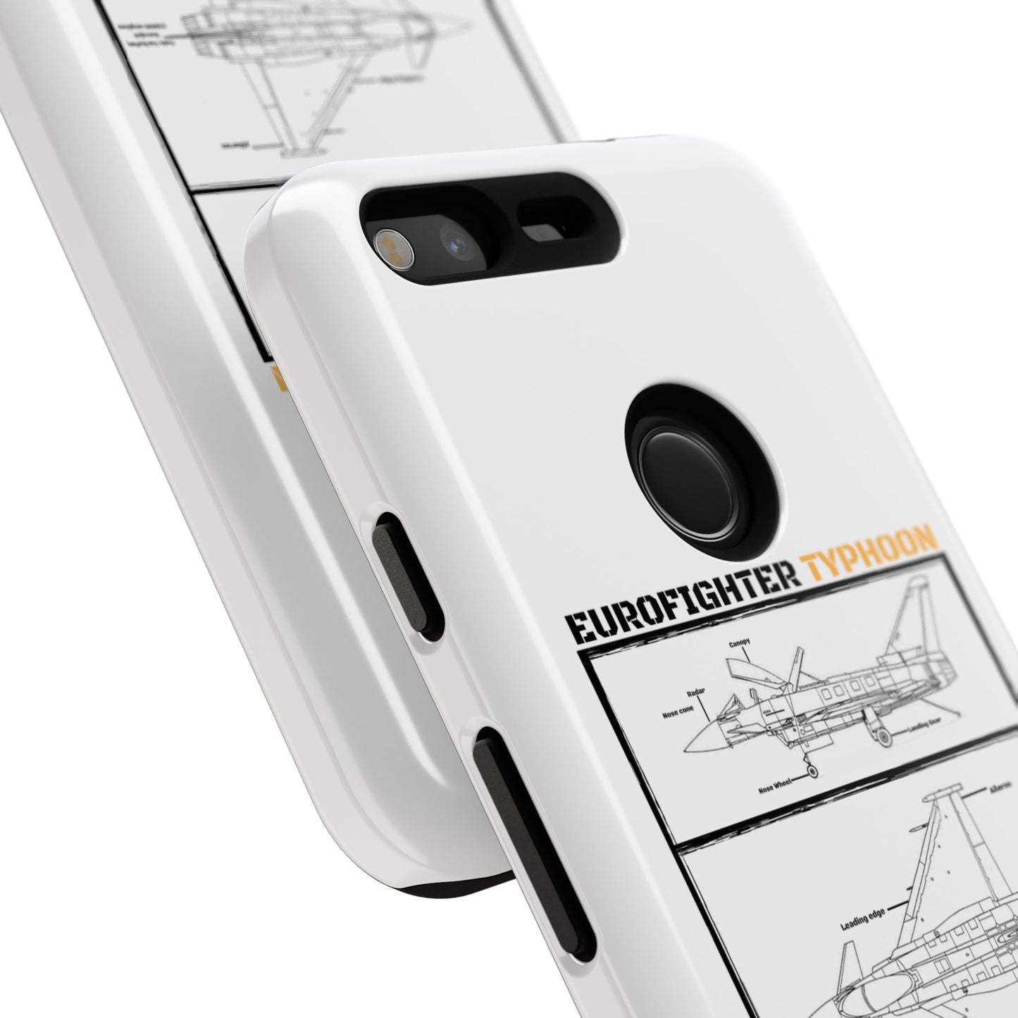 Eurofighter typhoon Schematic edition phone case (Luftwaffe Colour-Way)