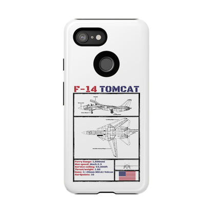F-14 Tomcat Schematic edition phone case (USAF Colour-Way)