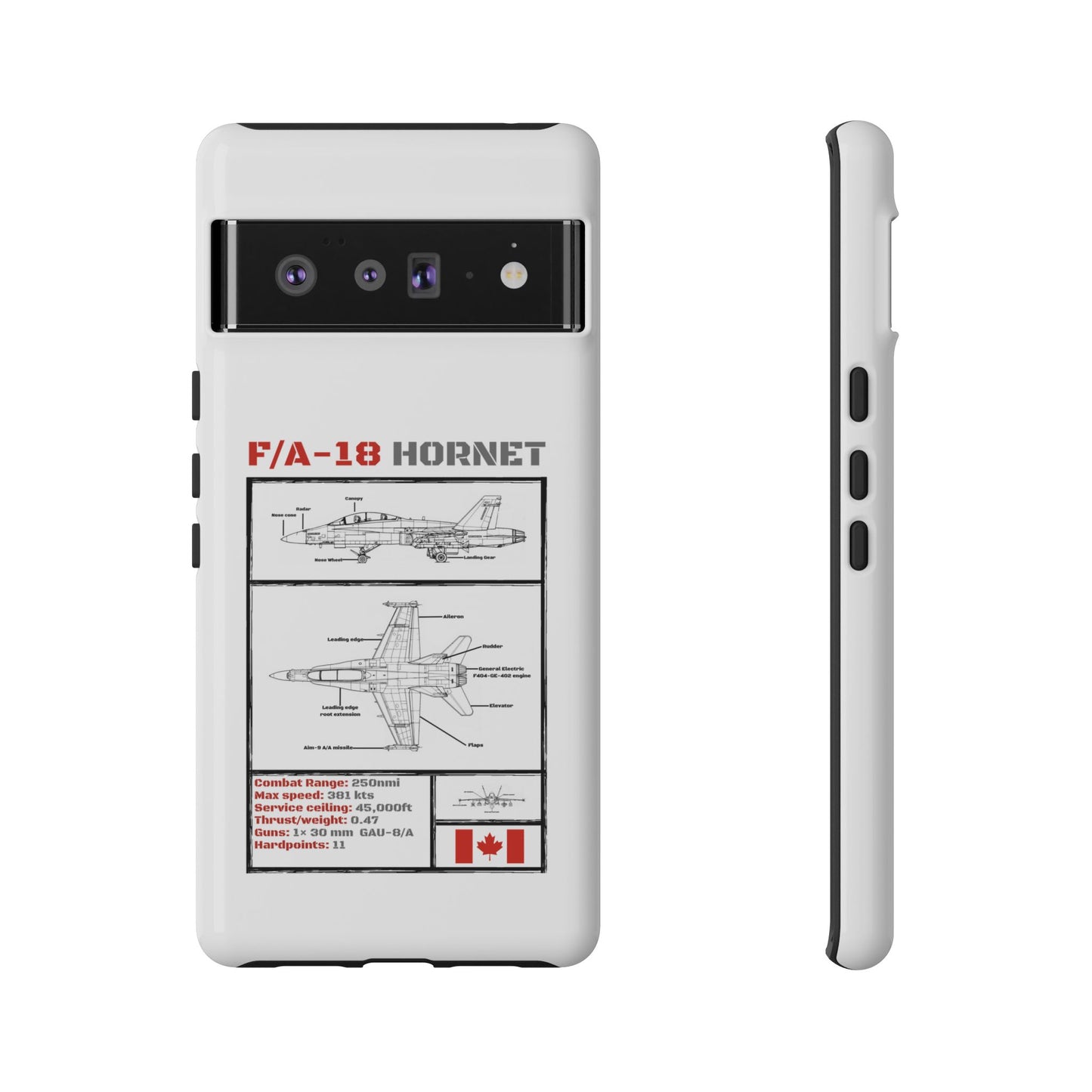 F/A-18 Hornet Schematic edition phone case (RCAF Colour-Way)