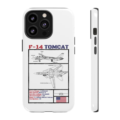 F-14 Tomcat Schematic edition phone case (USAF Colour-Way)