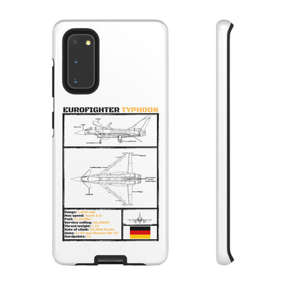 Eurofighter typhoon Schematic edition phone case (Luftwaffe Colour-Way)