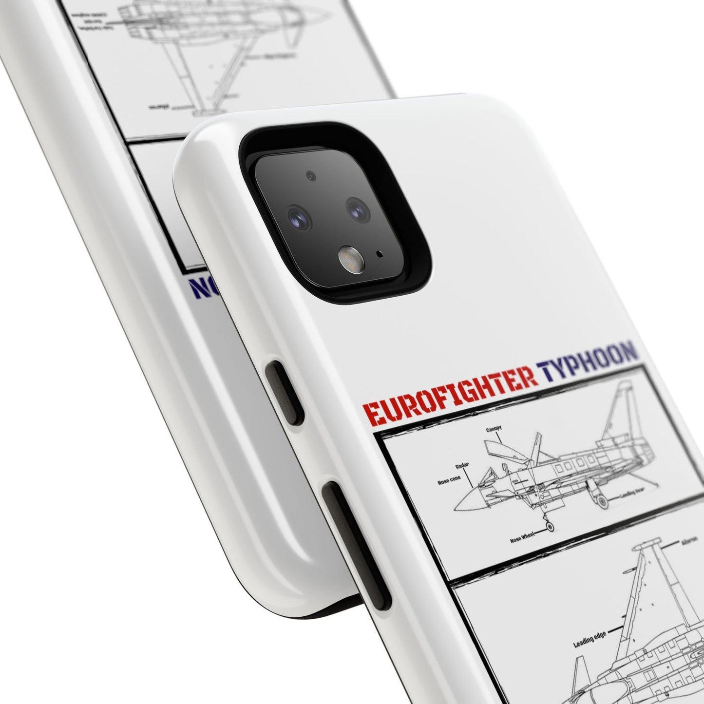 Eurofighter typhoon Schematic edition phone case (RAF Colour-Way)