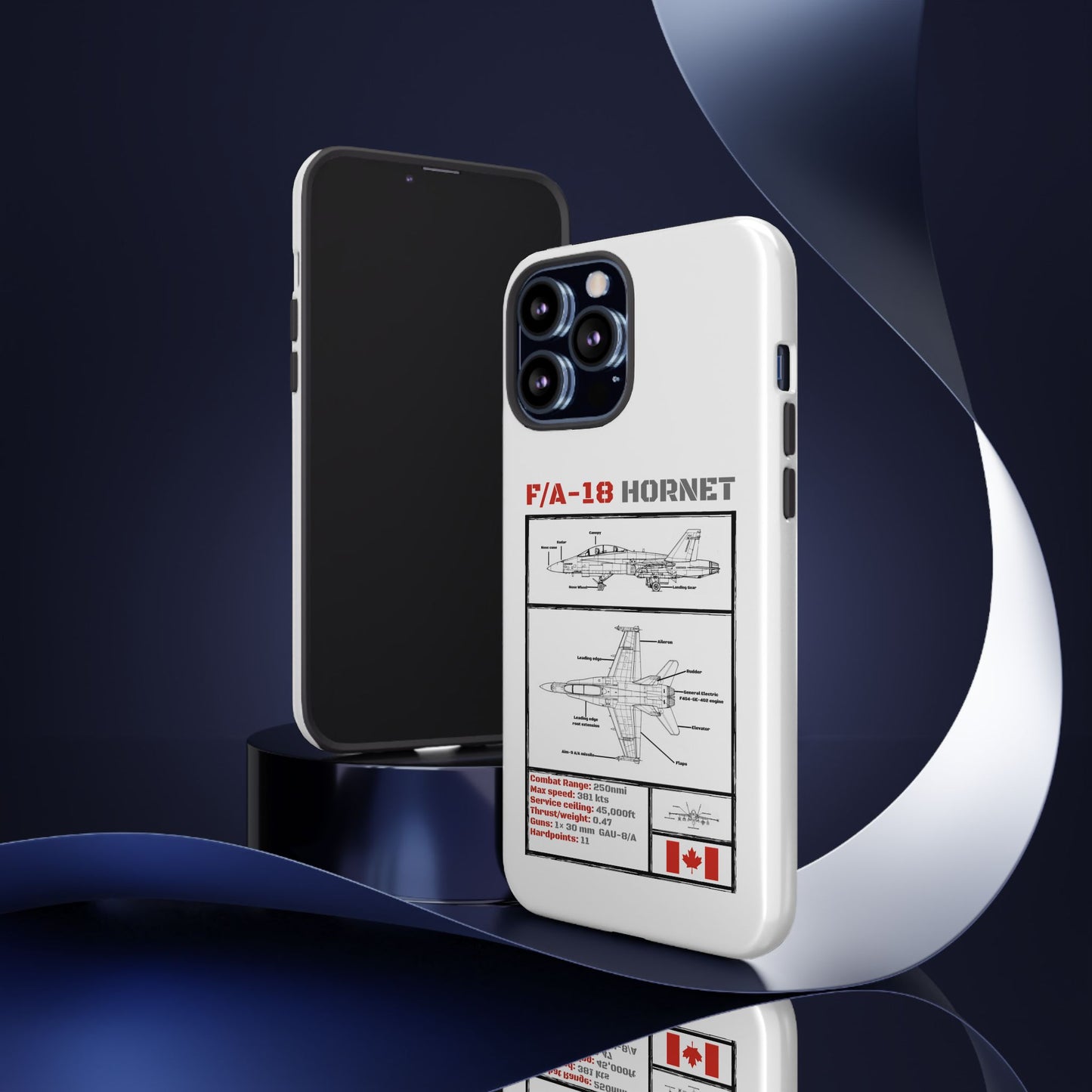 F/A-18 Hornet Schematic edition phone case (RCAF Colour-Way)