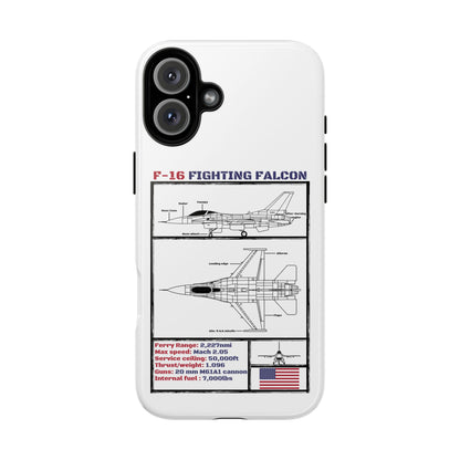 F-16 Fighting Falcon Schematic edition phone case (USAF Colour-Way)