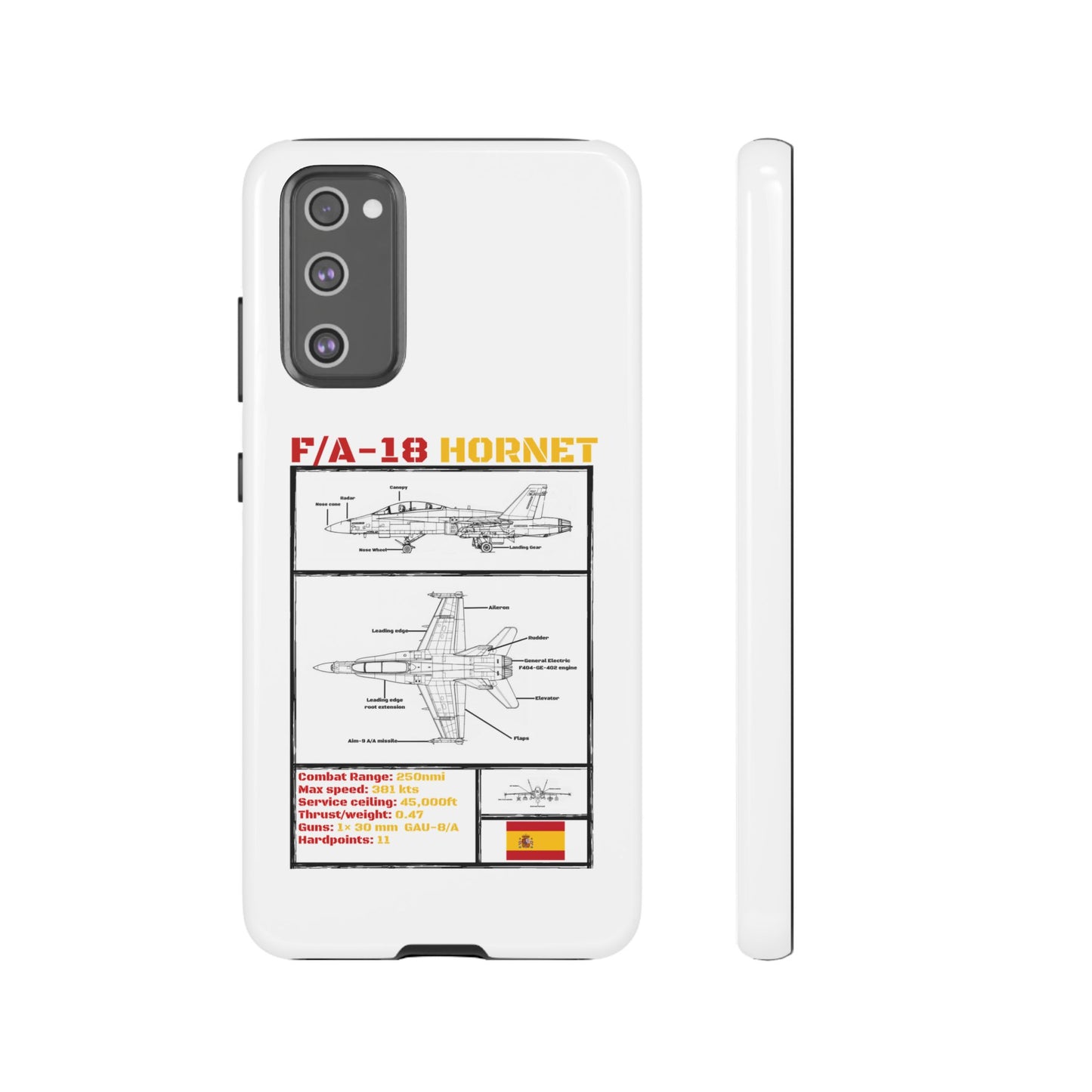 F/A-18 Hornet Schematic edition phone case (EDA Colour-Way)