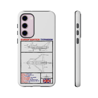 Eurofighter typhoon Schematic edition phone case (RAF Colour-Way)