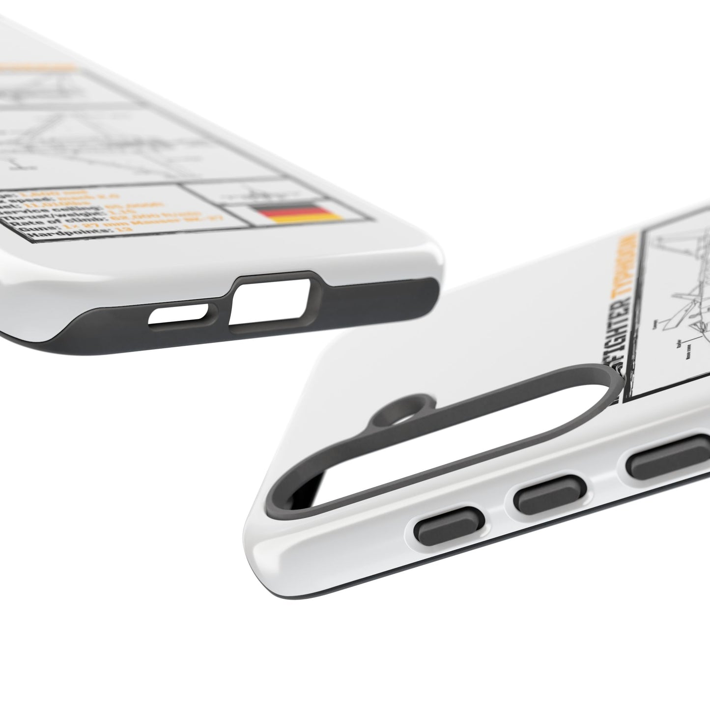 Eurofighter typhoon Schematic edition phone case (Luftwaffe Colour-Way)