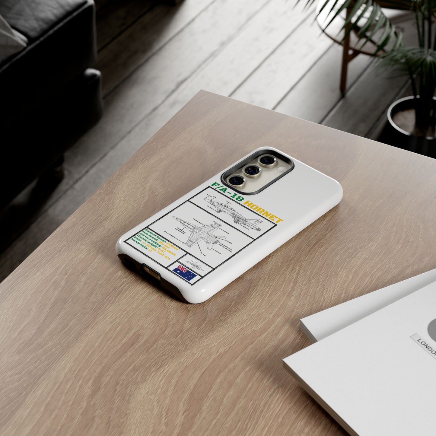 F/A-18 Hornet Schematic edition phone case (RAAF Colour-Way)