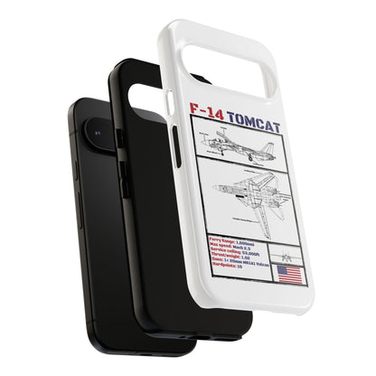 F-14 Tomcat Schematic edition phone case (USAF Colour-Way)
