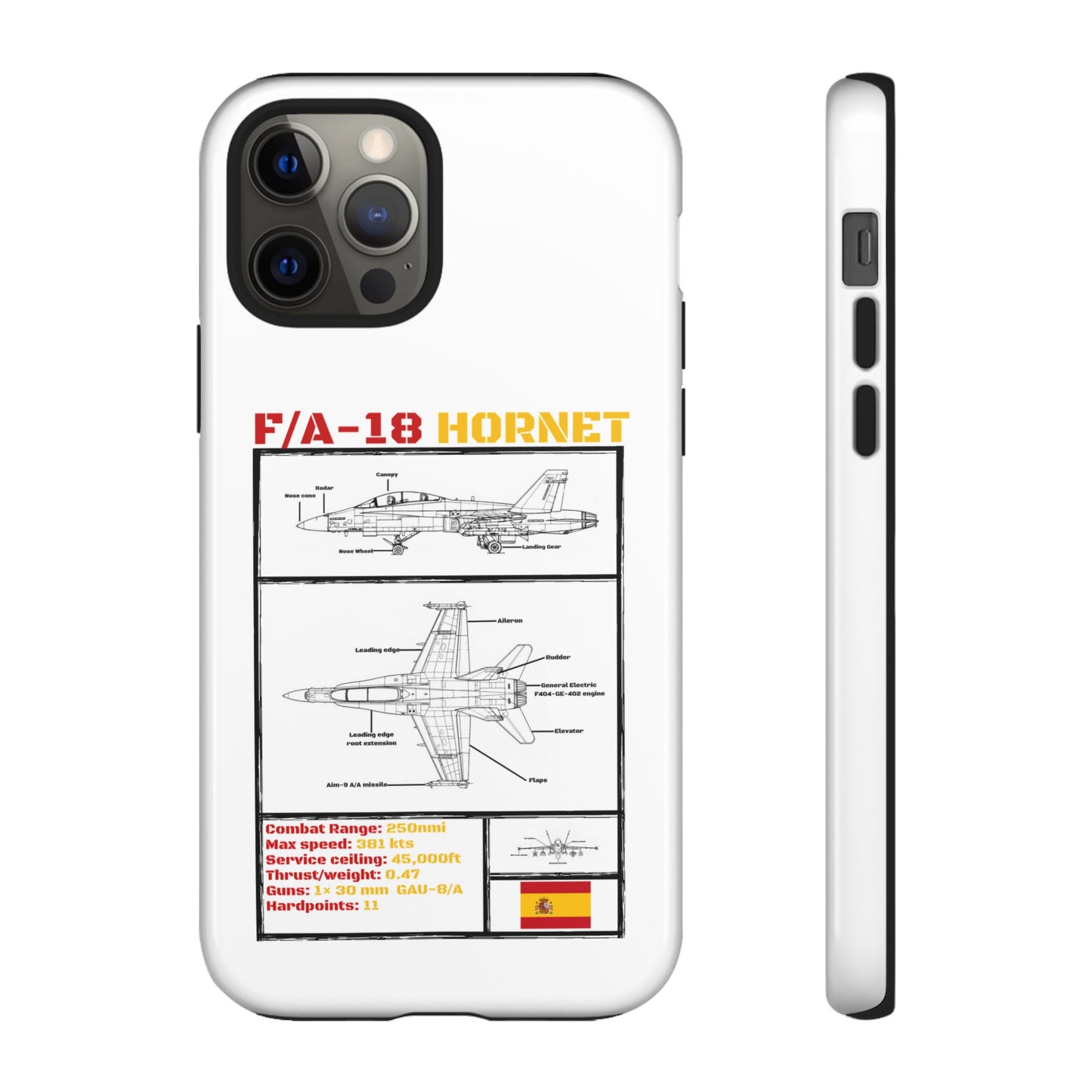 F/A-18 Hornet Schematic edition phone case (EDA Colour-Way)