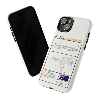 F111 Aardvark  Schematic Durable Phone Case (RAAF colouways)