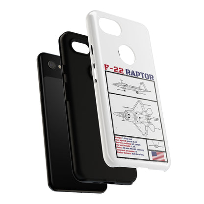 F-22 Raptor Schematic edition phone case (USAF Colour-Way)
