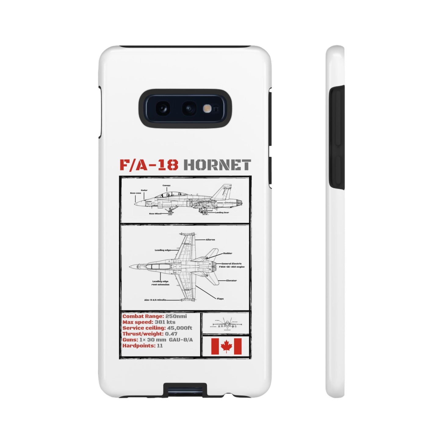 F/A-18 Hornet Schematic edition phone case (RCAF Colour-Way)