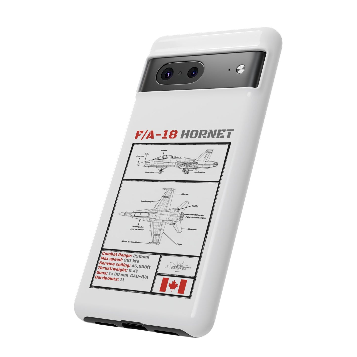 F/A-18 Hornet Schematic edition phone case (RCAF Colour-Way)