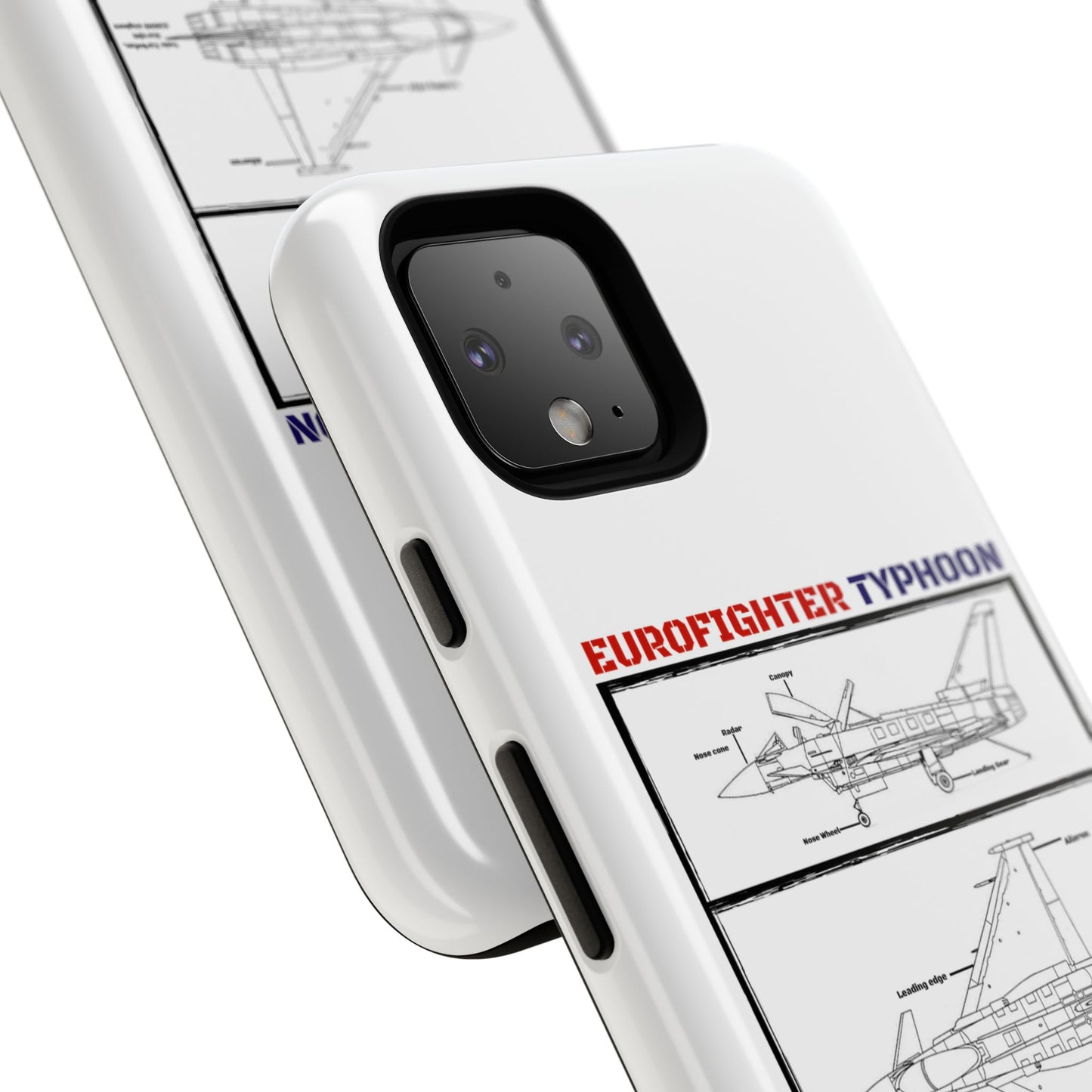 Eurofighter typhoon Schematic edition phone case (RAF Colour-Way)
