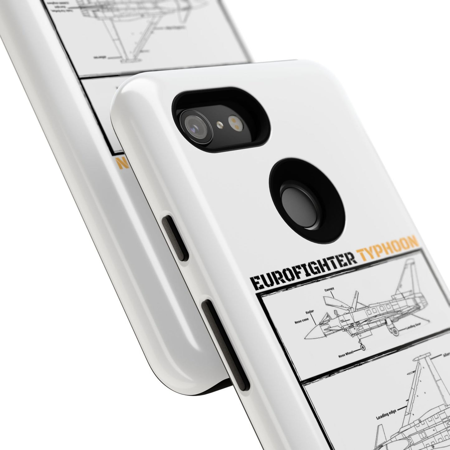 Eurofighter typhoon Schematic edition phone case (Luftwaffe Colour-Way)