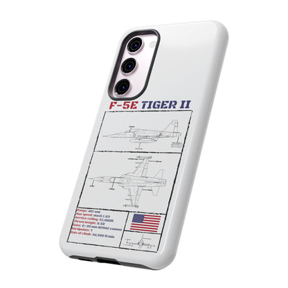 F-5E Schematic Durable Phone Case (USAF colour-ways)