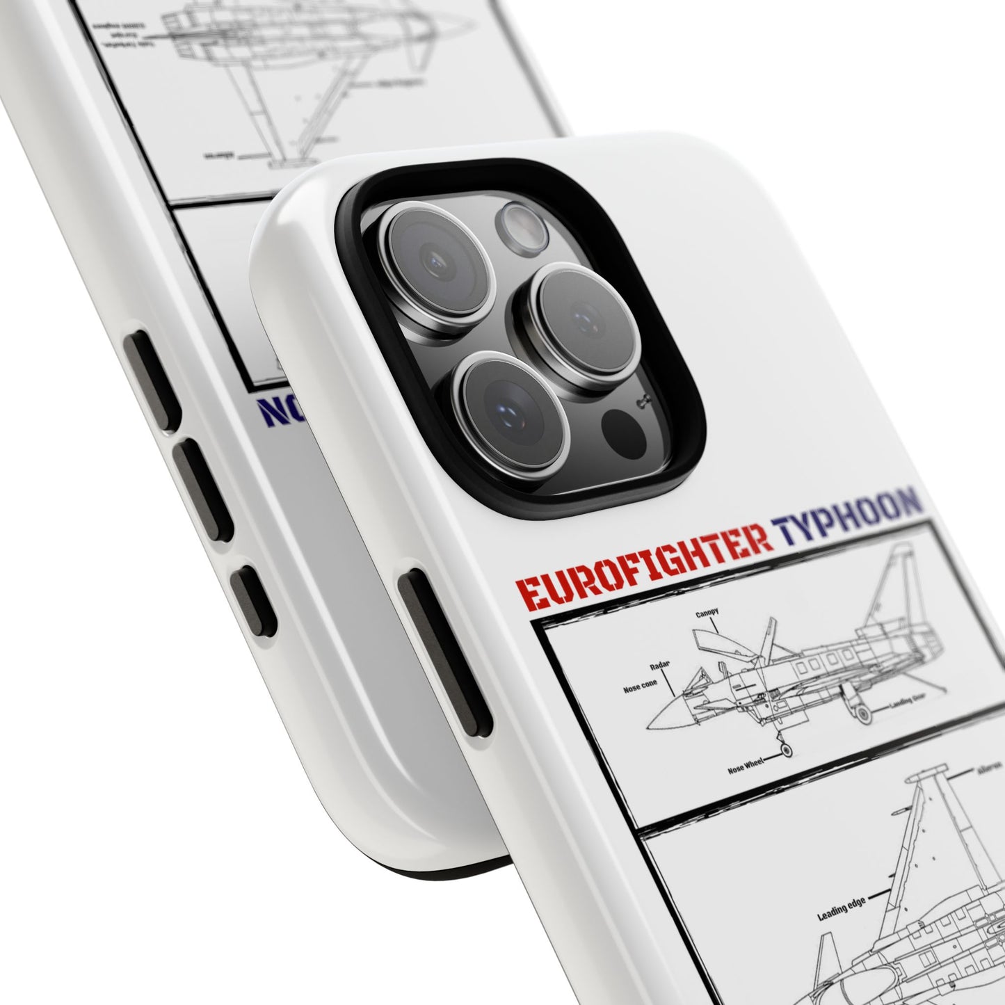 Eurofighter typhoon Schematic edition phone case (RAF Colour-Way)