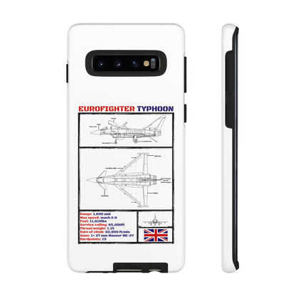 Eurofighter typhoon Schematic edition phone case (RAF Colour-Way)