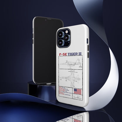 F-5E Schematic Durable Phone Case (USAF colour-ways)