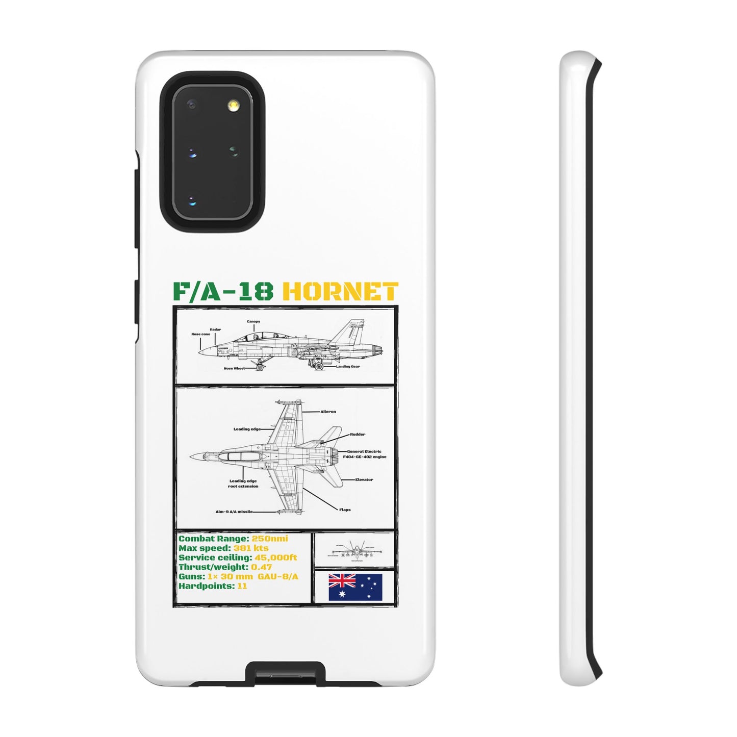 F/A-18 Hornet Schematic edition phone case (RAAF Colour-Way)