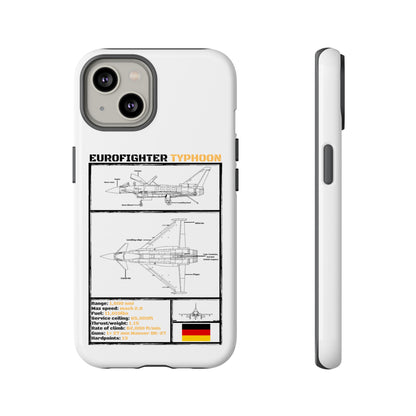Eurofighter typhoon Schematic edition phone case (Luftwaffe Colour-Way)