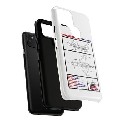 Eurofighter typhoon Schematic edition phone case (RAF Colour-Way)
