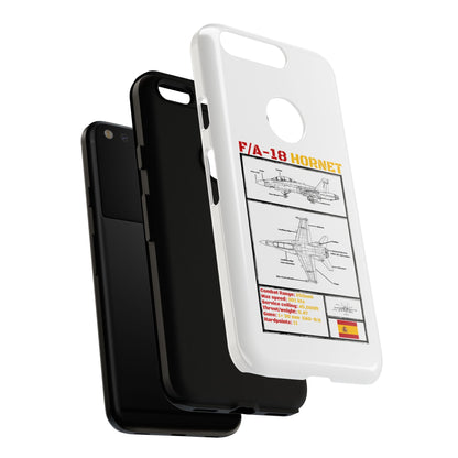 F/A-18 Hornet Schematic edition phone case (EDA Colour-Way)