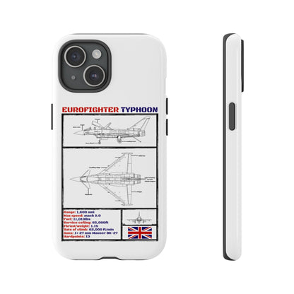 Eurofighter typhoon Schematic edition phone case (RAF Colour-Way)