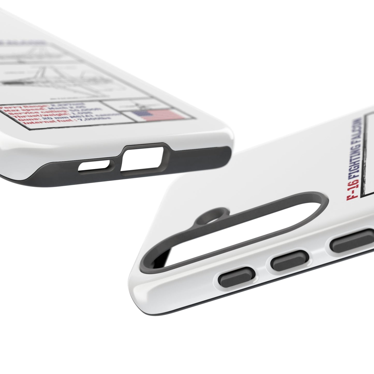 F-16 Fighting Falcon Schematic edition phone case (USAF Colour-Way)