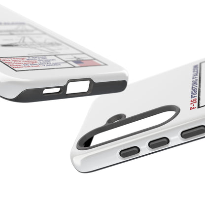 F-16 Fighting Falcon Schematic edition phone case (USAF Colour-Way)