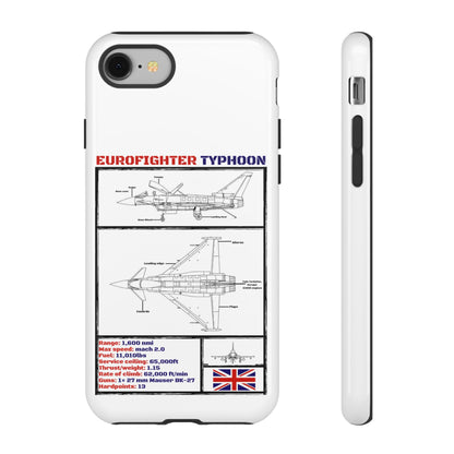 Eurofighter typhoon Schematic edition phone case (RAF Colour-Way)