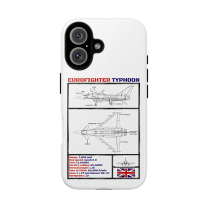 Eurofighter typhoon Schematic edition phone case (RAF Colour-Way)