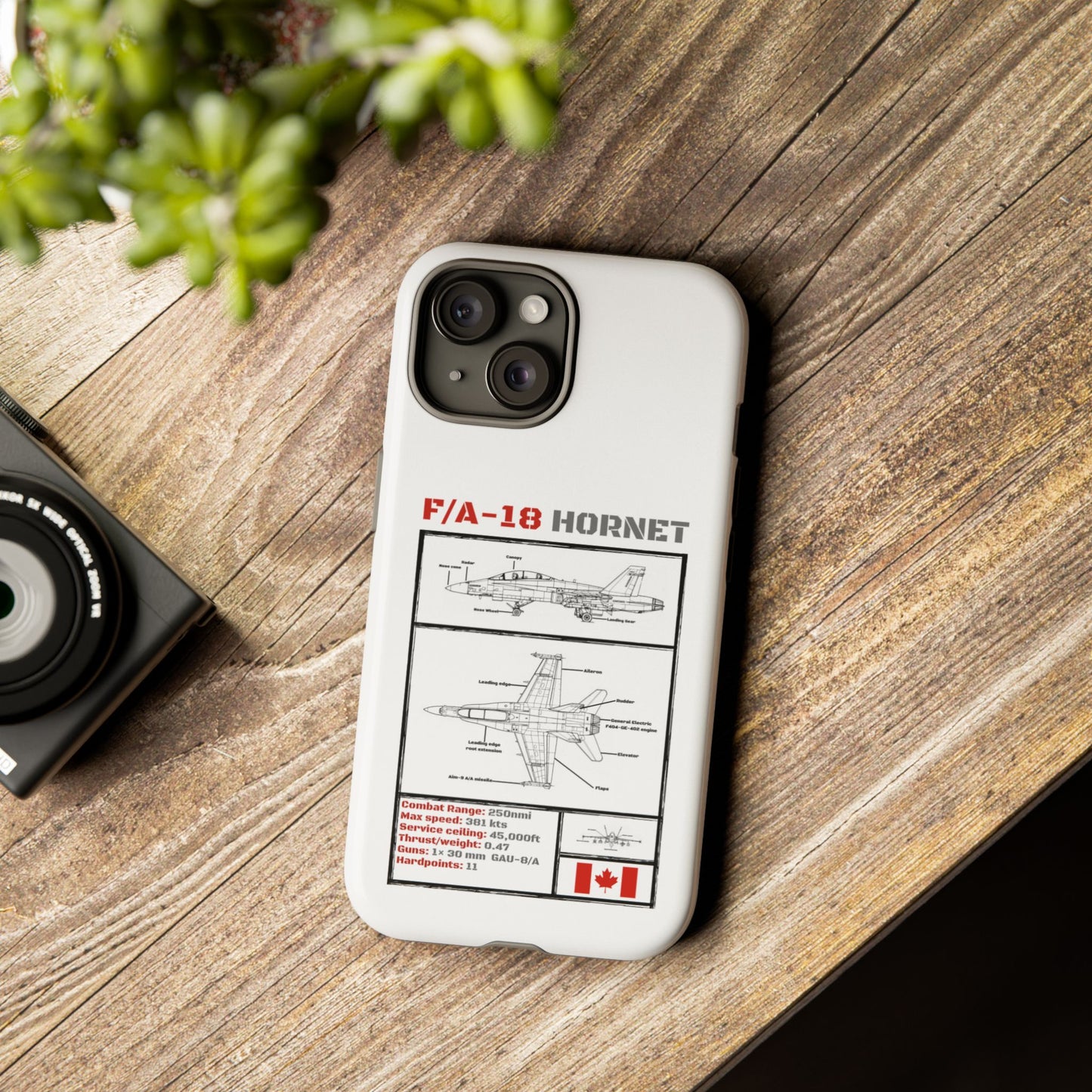 F/A-18 Hornet Schematic edition phone case (RCAF Colour-Way)