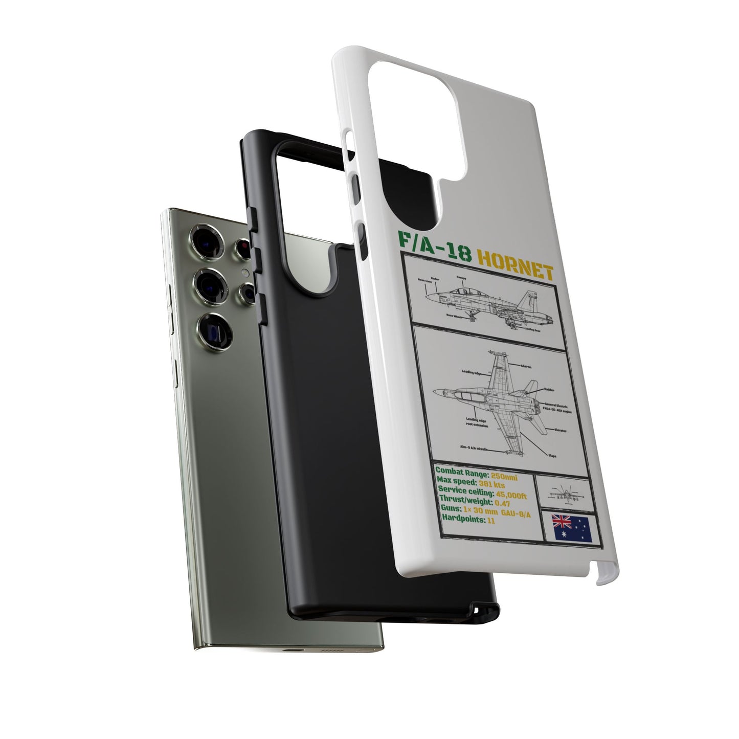 F/A-18 Hornet Schematic edition phone case (RAAF Colour-Way)