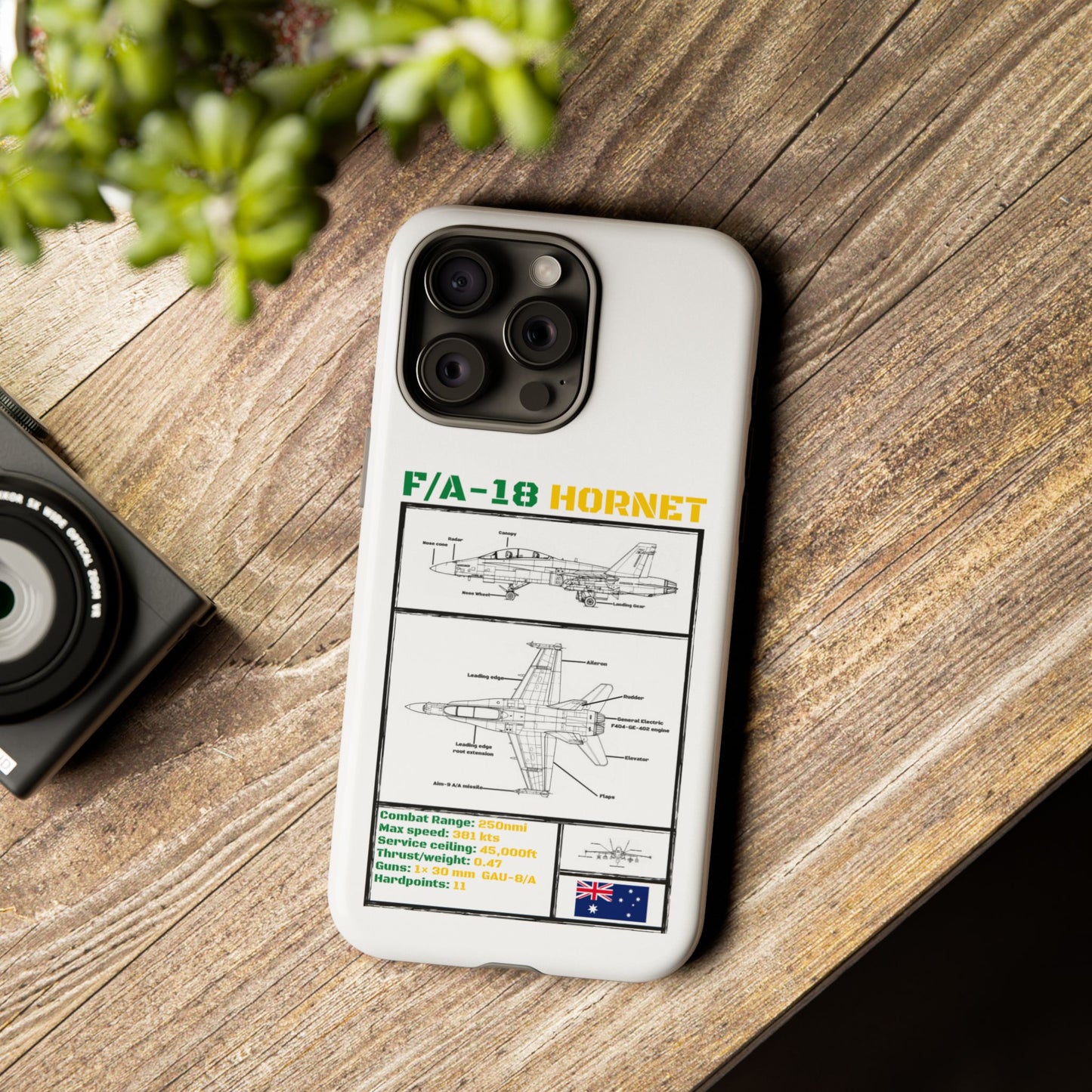 F/A-18 Hornet Schematic edition phone case (RAAF Colour-Way)