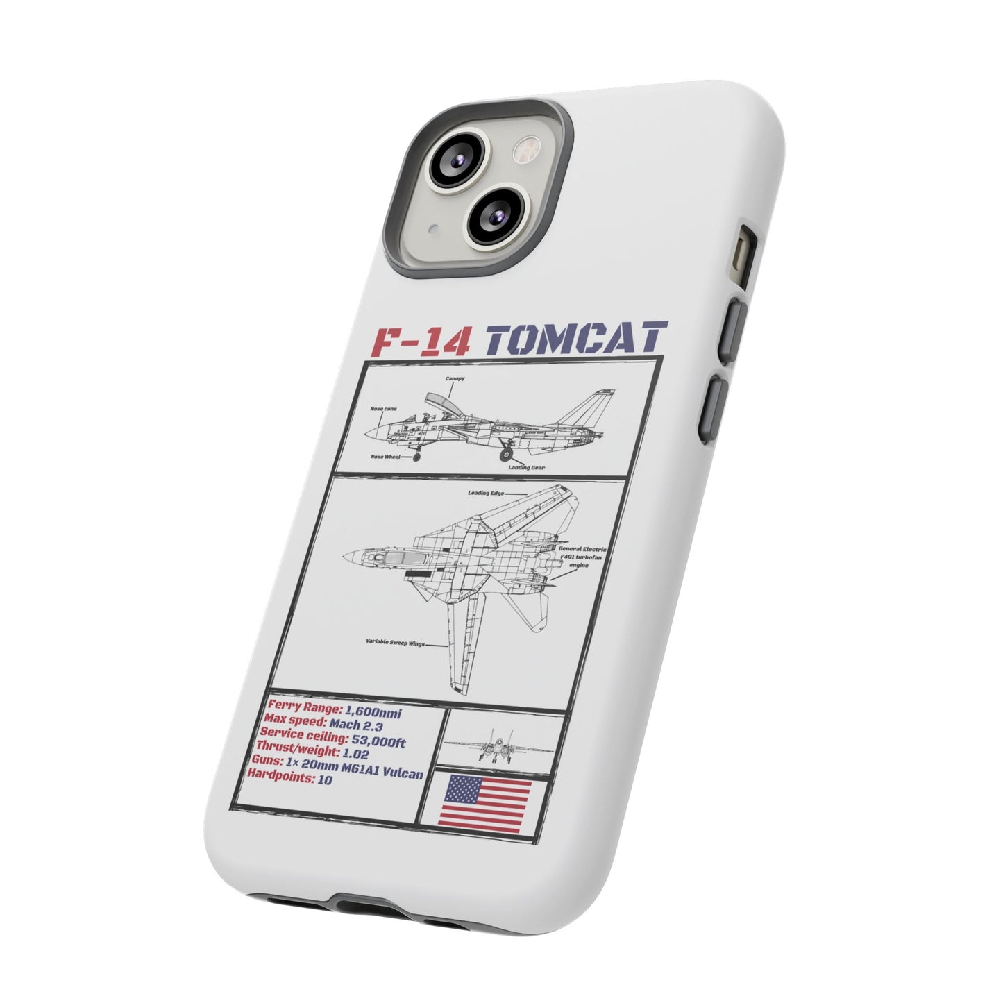 F-14 Tomcat Schematic edition phone case