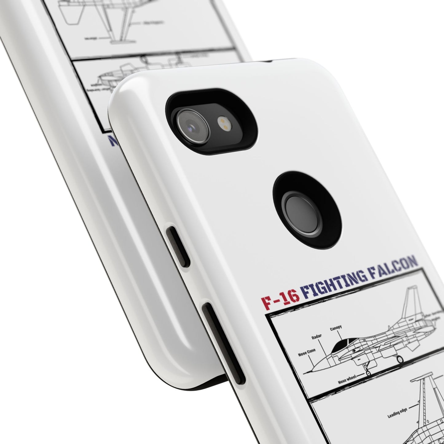F-16 Fighting Falcon Schematic edition phone case (USAF Colour-Way)