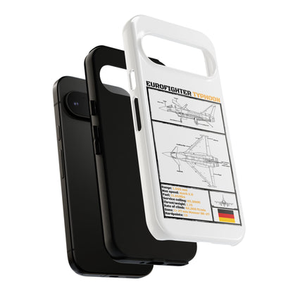 Eurofighter typhoon Schematic edition phone case (Luftwaffe Colour-Way)